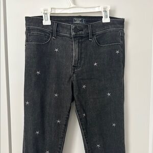 Abercrombie & Fitch Women's Black Star-Patterned Jeans